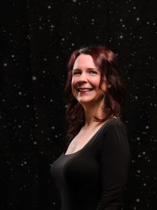 Valhalla is smiling at the camera