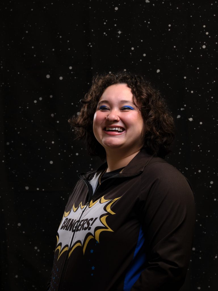 Judgment Bae is smiling at the camera