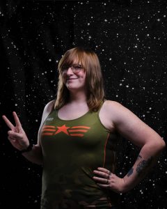 ETernal Jamnation is holding up a peace sign